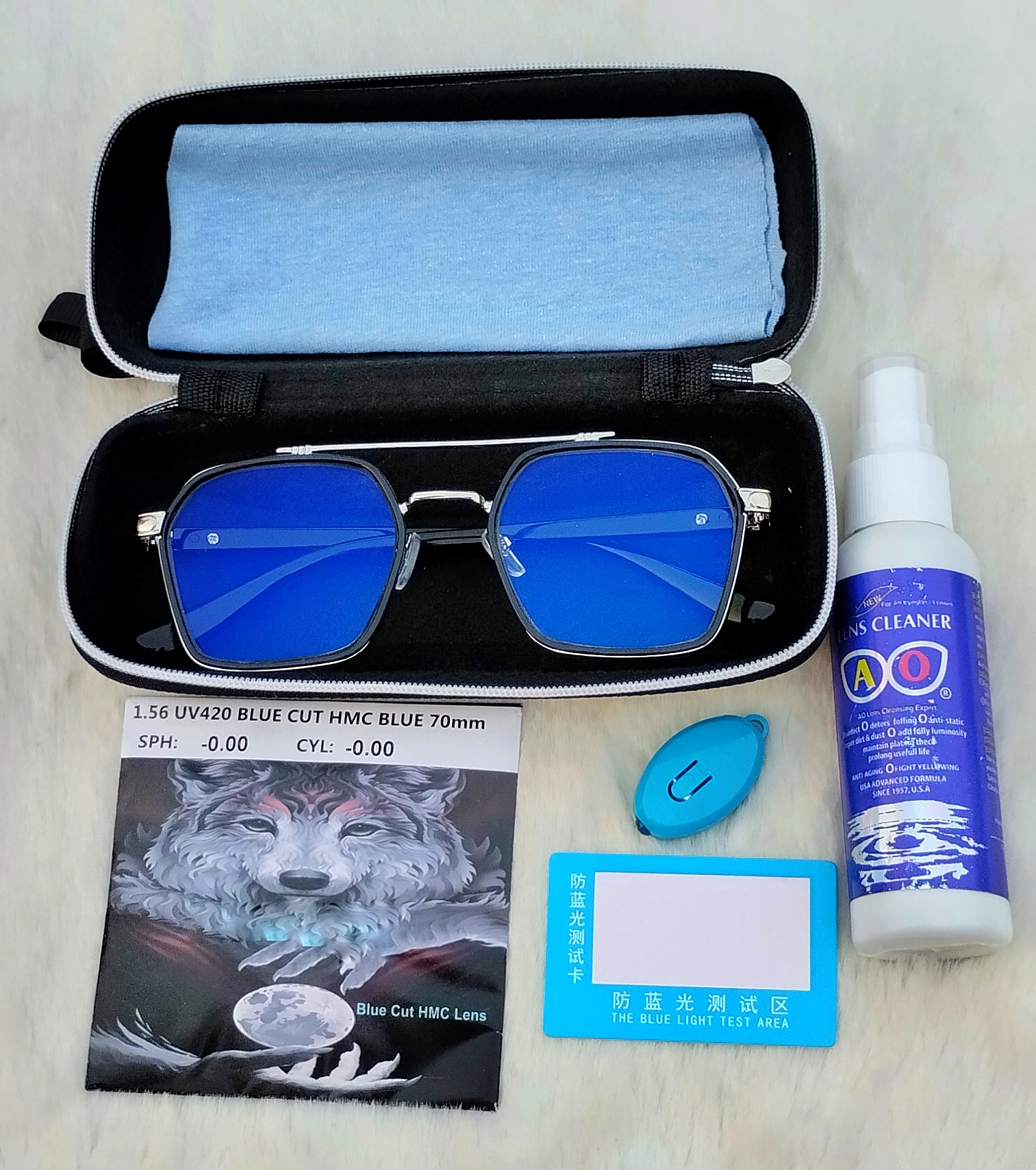 Picture of Double bridge UV 420 ANTI BLUE CUT Lens Glass Anti checking Eyewear Radiation Protectios BTS Frame Blue Light Computer Glasses Men Women Blue Light Blon Gaming Eyeglas