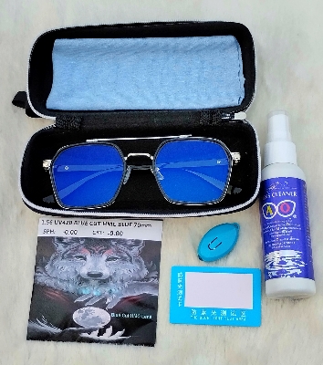 Picture of Double bridge UV 420 ANTI BLUE CUT Lens Glass Anti checking Eyewear Radiation Protectios BTS Frame Blue Light Computer Glasses Men Women Blue Light Blon Gaming Eyeglas