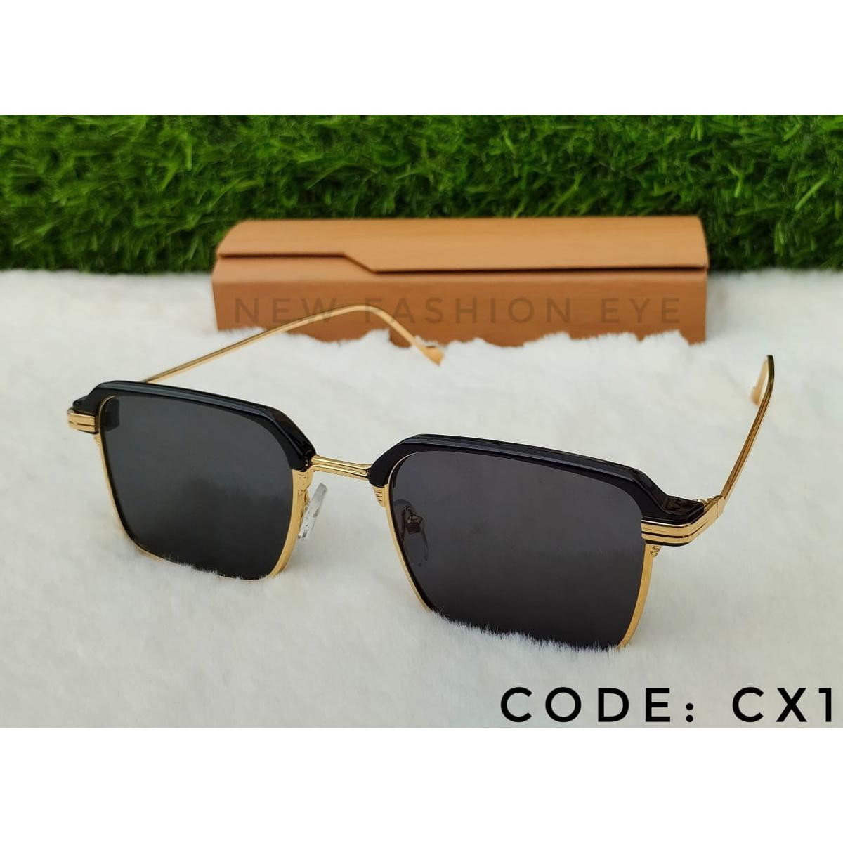 Picture of Classic men's and women's universal half frame sunglasses Fashion sunglasses wholesale custom logo sunglasses  CX1
