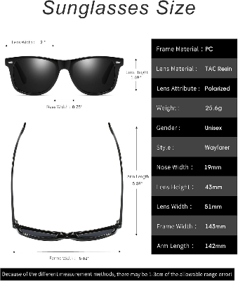 Picture of Ensemble Yourself - Highly Durable - Specifications of High quality Wayfarer Sunglasses AH5 - Sustainable Choice - Designed - Urban Vibes
