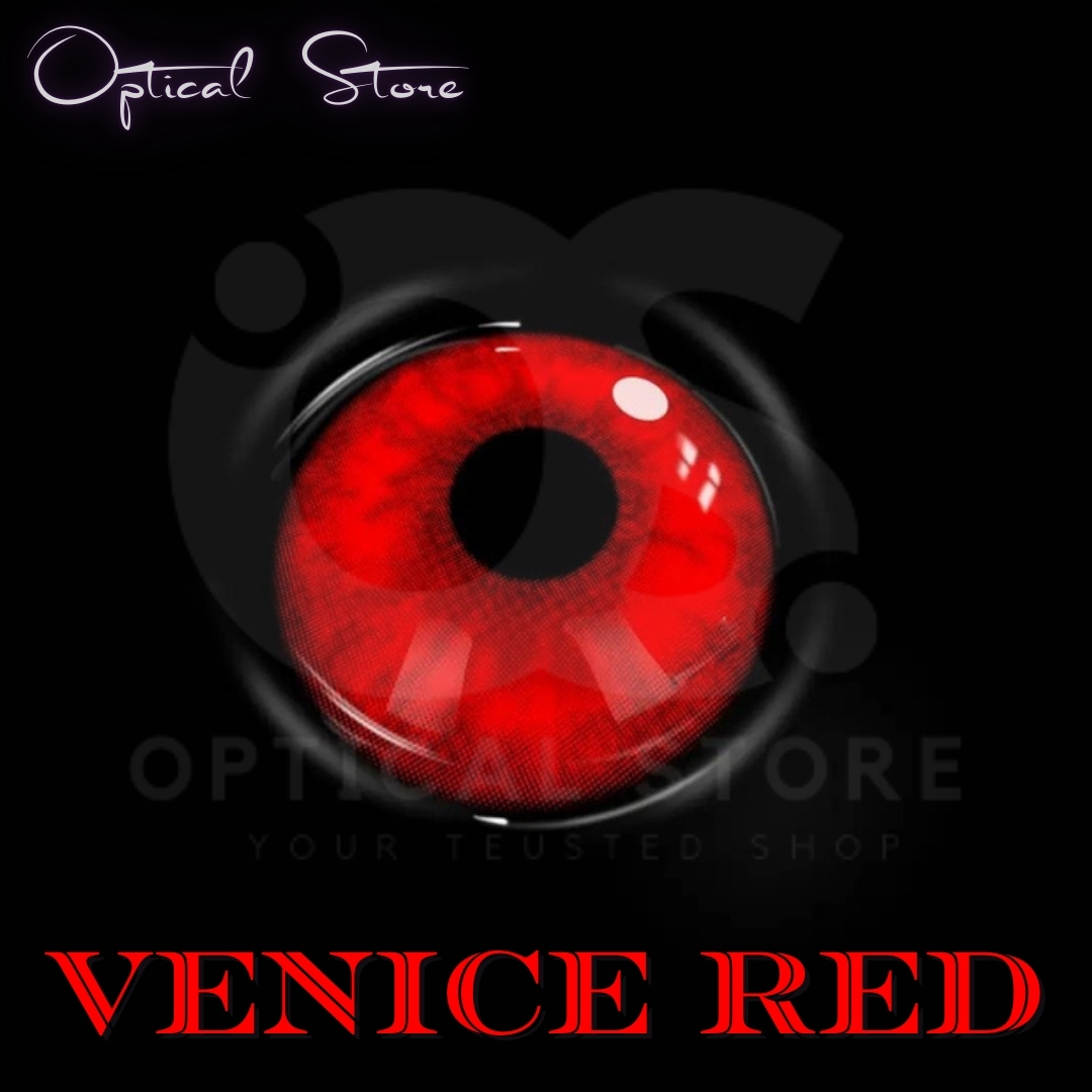 Picture of Halloween Venice Red Color Contact Lenses for Men & Women.1pair Vanice Red Color Contact Lens for Cosplay,halloween party,Anime & Costumes. Halloween Contact Lens. #Venice RED
