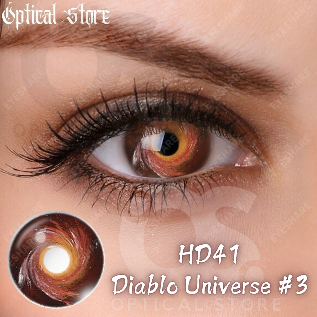 Picture of Halloween Exclusive Cosplay Diablo Universe #3 Eye Color Contact Lens with regular Kit box For Men & women. 1pair Diablo Universe #3 Halloween Contact Lens for halloween party,cosplay,anime and costumes. Hallwoeen Contact Lens. #Diablo.U#3