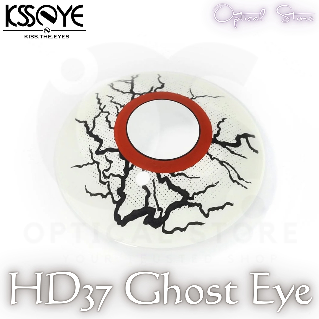 Picture of Halloween Exclusive Cosplay Ghost Eye Color Contact Lens with regular Kit box For Men & women. 1pair Ghost Eye Halloween Contact Lens for halloween party,cosplay,anime and costumes. Hallwoeen Contact lens. #ghost.eye