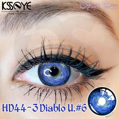 Picture of alloween Exclusive Cosplay Diablo Universe #6 Eye Color Contact Lens with regular Kit box For Men & women. 1pair Diablo Universe #6 Halloween Contact Lens for halloween party,cosplay,anime and costumes. Hallwoeen Contact Lens. #Diablo.U#6