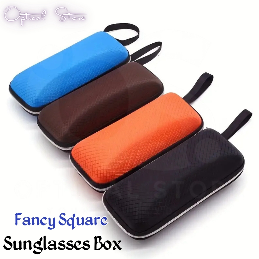 Picture of Splendid Indispensable -Fancy Square Style Fashion Rectangle Light Sunglasses Zipper Optics Glasses Case Specsavers- Innovative #fancy.square