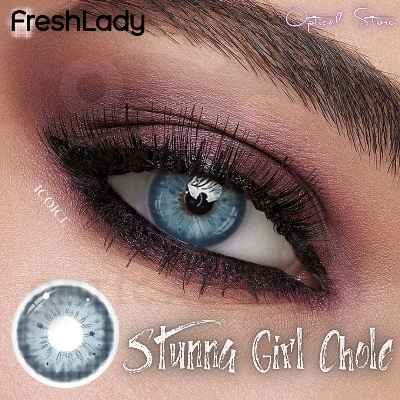 Picture of New Freshlady Stunna Girl Chole Natural Color Contact Lenses with regular Kit Box For Men & Women. 1pair Freshlady Stunna Girl Chole Color Contact Lens. Freshlady Stunna Girl Series. #stunna.girl.chole