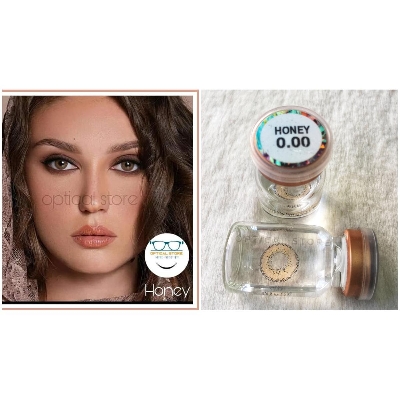 Picture of KSSEYE Honey Contact Lenses, Natural Color Lens Eyes Yearly Color Contact Lenses For Eyes big beauty Contact Lenses Eye Cosmetic Color eyes Unisex Lareen Cosmetic Contact Lenses