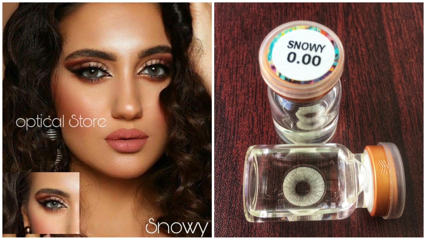 Picture of KSSEYE snowy Contact Lenses, Natural Color Lens Eyes Yearly Color Contact Lenses For Eyes big beauty Contact Lenses Eye Cosmetic Color eyes Unisex Lareen Cosmetic Contact Lenses