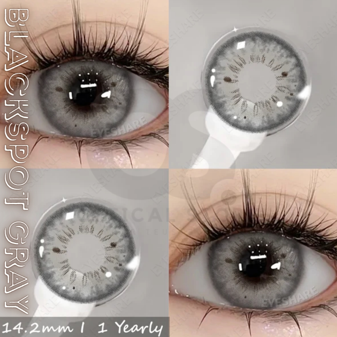 Picture of KSSEYE BlackSpot/HC2 Gray Color Contact Lens for men & women. Eye Beauty Makeup Contact Lenses. Ksseye Blackspot Series. #hc2.Gray