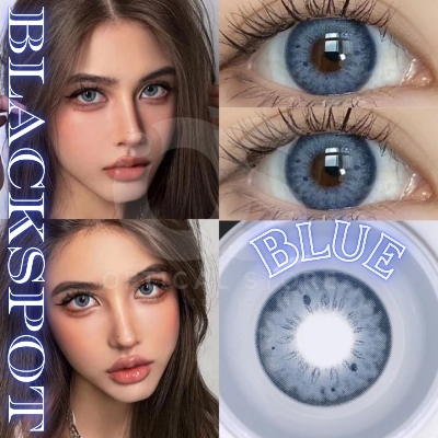 Picture of KSSEYE BlackSpot/HC2 Blue Color Contact Lens for men & women. Eye Beauty Makeup Contact Lenses. Ksseye Blackspot Series. #Hc2.Blue