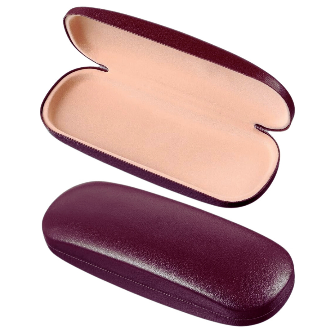 Picture of Glossy/Matt Butterfly Design Hard Shell Eyeglass Case, Protective Case for Glasses and Sunglasses #glossy