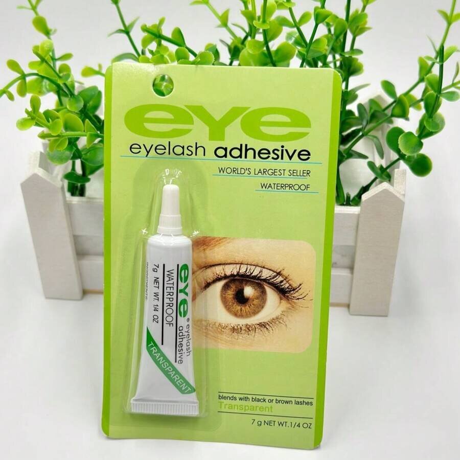 Picture of 1 Pair Eyelash Glue White/Black Waterproof False Eyelashes Makeup Adhesive Eye Lash Glue Cosmetic Tool Eyelash Glue