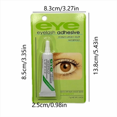 Picture of 1 Pair Eyelash Glue White/Black Waterproof False Eyelashes Makeup Adhesive Eye Lash Glue Cosmetic Tool Eyelash Glue