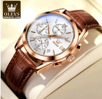 Picture of OLEVS Men Watch Luxury Leather Luminous Hand Watch  CPY Leather Quartz Fashion Watch for Men