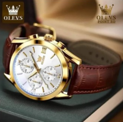Picture of OLEVS Men Watch Luxury Leather Luminous Hand Watch  CPY Leather Quartz Fashion Watch for Men