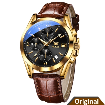 Picture of OLEVS Men Watch Luxury Leather Luminous Hand Watch  CPY Leather Quartz Fashion Watch for Men