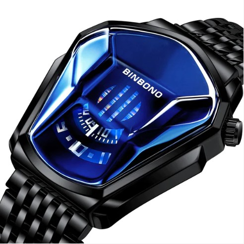 Picture of Top brand luxury business class high quality new collection binbond men watch-black