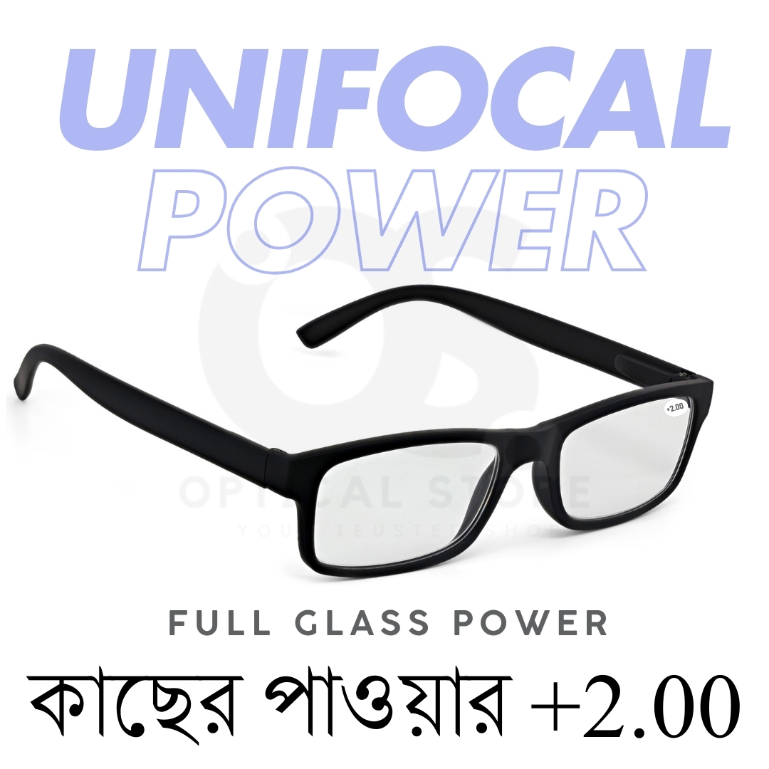 Picture of New Reading Glasses Unifocal +2.00 Reading (Full Glass Power) For Men & Women/Unisex.1pcs +2.00 Unifocal Reading Glasses For For Focus Reading Glasses, Book reading, Mobile Screens, Computer Screens. +2.00 Unifocal Lens. #2.00