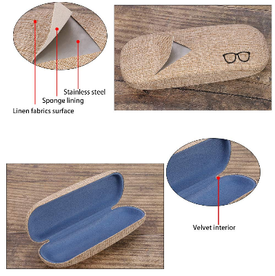 Picture of New Vimiss and Butterfly Design Printed Matt Hard Shell Glasses Case, Portable Protective Glasses Cover Eyeglasses Holder Box with Cleaning Cloth for Men Women #vimiss