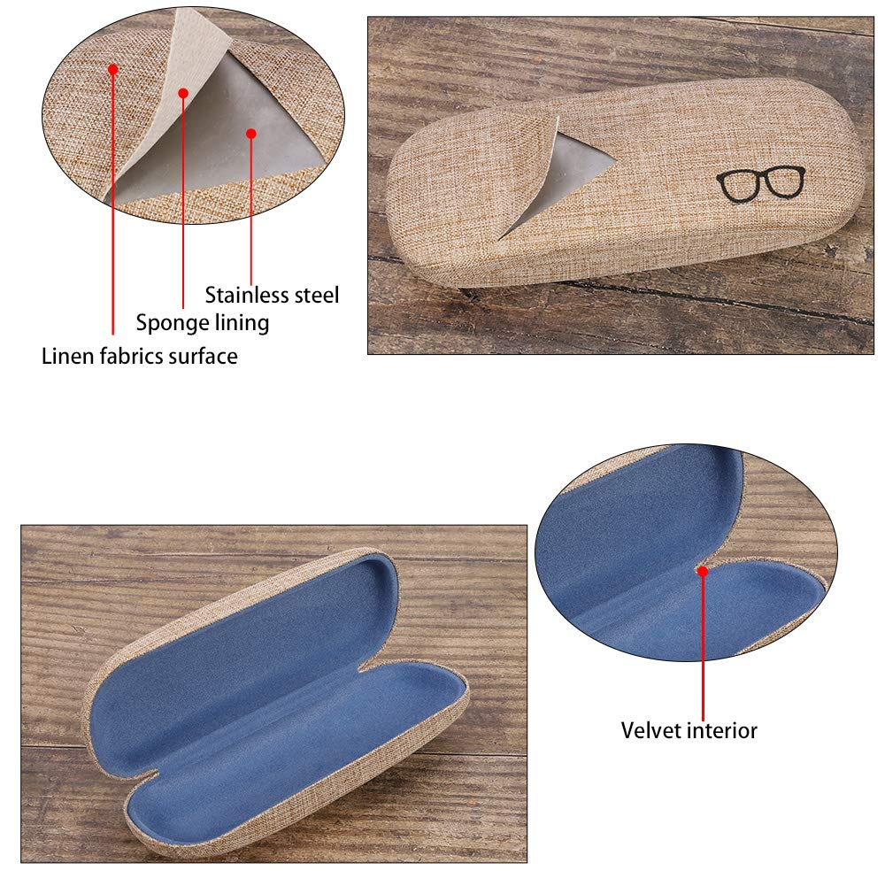 Picture of New Vimiss and Butterfly Design Printed Matt Hard Shell Glasses Case, Portable Protective Glasses Cover Eyeglasses Holder Box with Cleaning Cloth for Men Women #vimiss