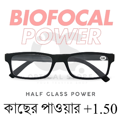 Picture of New Reading Glasses Biofocal +1.50 Reading (Half Glass Power) For Men & Women/Unisex.1pcs +1.50 Biofocal Reading Glasses For For Focus Reading Glasses, Book reading, Mobile Screens, Computer Screens. +1.50 Biofocal Lens. #1.50
