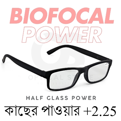Picture of New Reading Glasses Biofocal +2.25 Reading (Half Glass Power) For Men & Women/Unisex.1pcs +2.25 Biofocal Reading Glasses For For Focus Reading Glasses, Book reading, Mobile Screens, Computer Screens. +2.25 Biofocal Lens. #2.25