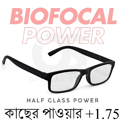 Picture of New Reading Glasses Biofocal +1.75 Reading (Half Glass Power) For Men & Women/Unisex.1pcs +1.75 Biofocal Reading Glasses For For Focus Reading Glasses, Book reading, Mobile Screens, Computer Screens. +1.75 Biofocal Lens. #1.75