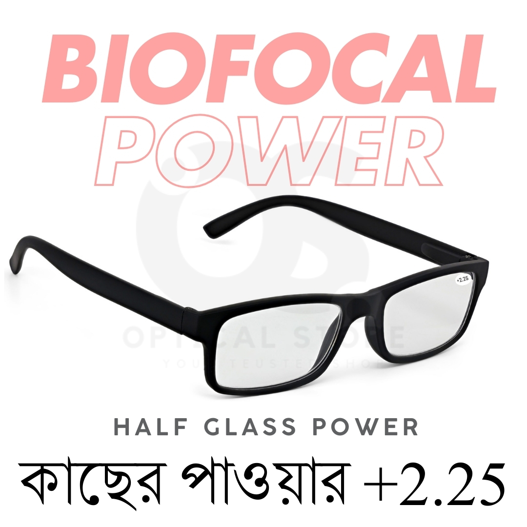 Picture of New Reading Glasses Biofocal +2.25 Reading (Half Glass Power) For Men & Women/Unisex.1pcs +2.25 Biofocal Reading Glasses For For Focus Reading Glasses, Book reading, Mobile Screens, Computer Screens. +2.25 Biofocal Lens. #2.25
