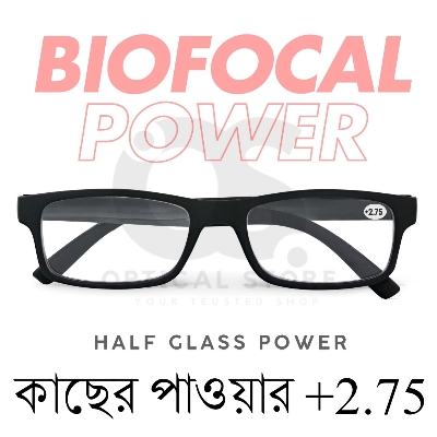 Picture of New Reading Glasses Biofocal +2.75 Reading (Half Glass Power) For Men & Women/Unisex.1pcs +2.75 Biofocal Reading Glasses For For Focus Reading Glasses, Book reading, Mobile Screens, Computer Screens. +2.75 Biofocal Lens. #2.75