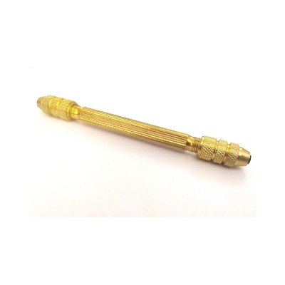 Picture of Precision Round Brass Double End Pin Vises 0-3 mm Capacity Jewelry Watch Tool & Wood Working 4.5" Inches long