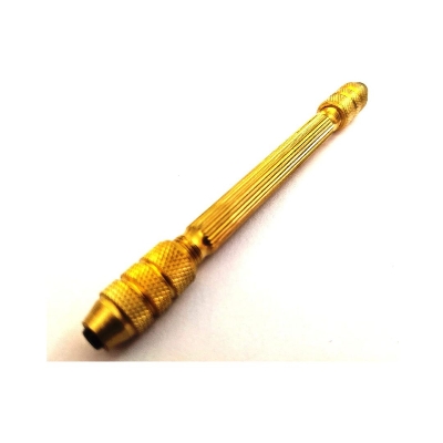 Picture of Precision Round Brass Double End Pin Vises 0-3 mm Capacity Jewelry Watch Tool & Wood Working 4.5" Inches long