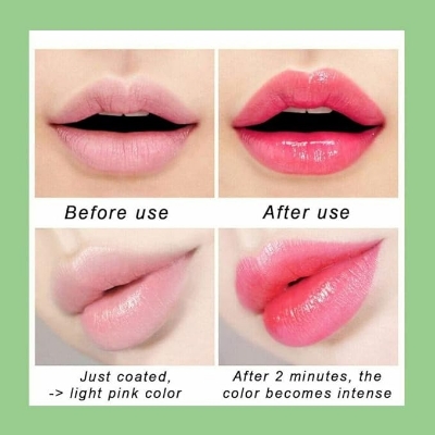 Picture of Aloe Vera Lip Balm with Color, Moisturizing Lip Plumper Temperature Color Change Lipstick Long Lasting Nutritious Aloe Vera 3piece AV3