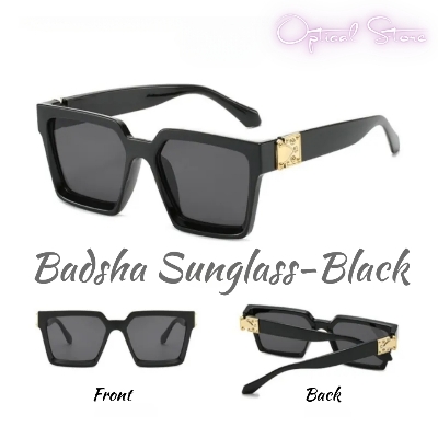 Picture of New BADSHAH Square Black  Sunglasses Trendy Look Very Stylish Sunglasses for men & women. 1pcs new trendy look very stylish Badsha square sunglass. Badsha Stylish Sunglass. #badsha.black
