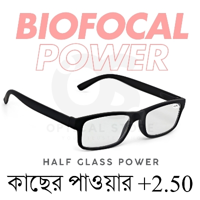 Picture of New Reading Glasses Biofocal +2.50 Reading (Half Glass Power) For Men & Women/Unisex.1pcs +2.50 Biofocal Reading Glasses For For Focus Reading Glasses, Book reading, Mobile Screens, Computer Screens. +3.00 Biofocal Lens. #2.50