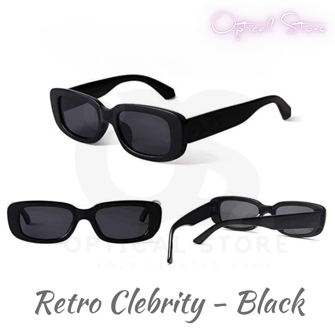 Picture of Retro Rectangle Square Frame Sunglasses for Summer Outdoor Sun Protection. Retro Rectangle Square Frame Vintage Sunglasses For Men & Women. Retrio Clebrity Sunglasses. #tt2