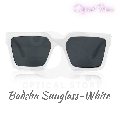 Picture of New BADSHAH Square White Sunglasses Trendy Look Very Stylish Sunglasses for men & women. 1pcs new trendy look very stylish Badsha square sunglass. Badsha Stylish Sunglass. #badsha.white