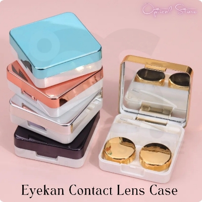 Picture of New Eyekan Contact Lens Travel Kit Box For All Kind Of Contact Lens. 1pcs Eyekan Travel Kit Box With Mirror,Twizzer,applicator and solution bottle. Eyekan Travel  Kit Box. #eykan.kitbox