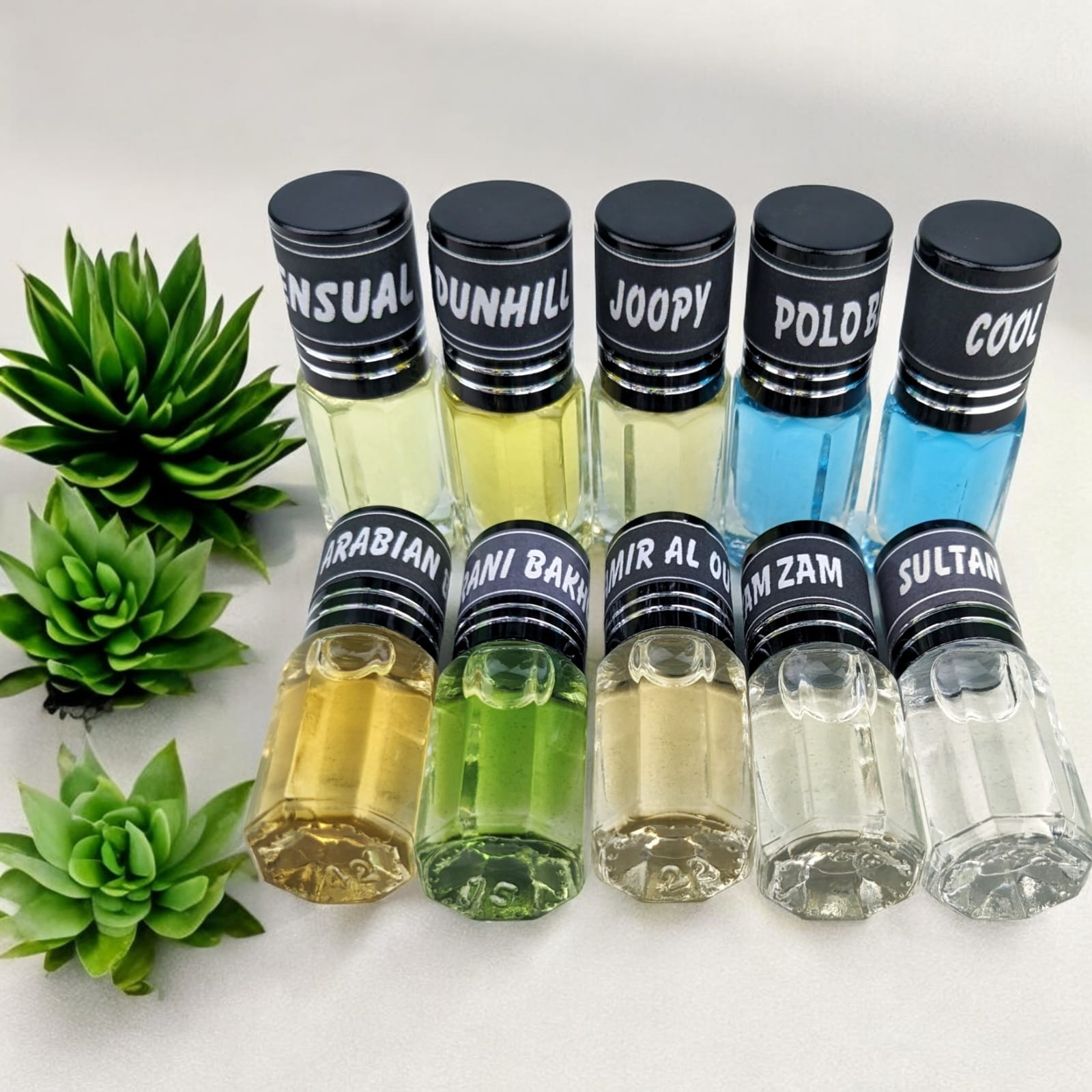 Picture of Arabian & Royel Fragrance Traditional Attar 10pcs different Fragrance combo attar perfume for Mens Non-alcohol Halal Perfume Package AR10