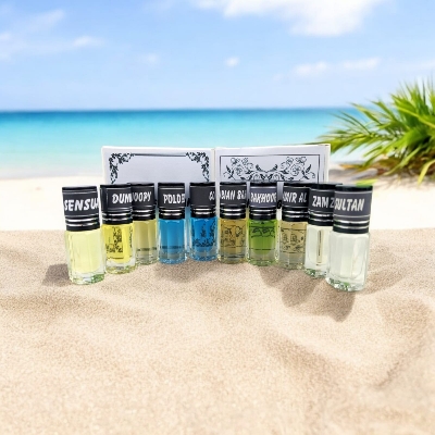 Picture of Arabian & Royel Fragrance Traditional Attar 10pcs different Fragrance combo attar perfume for Mens Non-alcohol Halal Perfume Package AR10