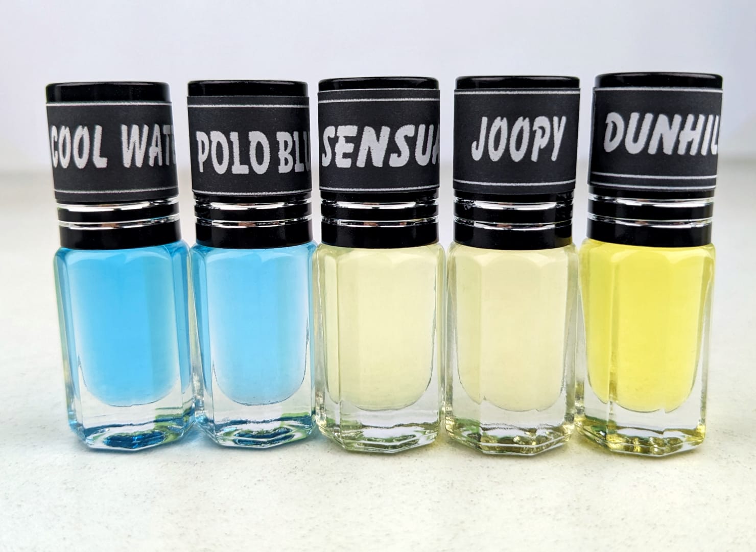 Picture of ROYEL Fragrance Traditional Attar 5pcs different Fragrance combo attar perfume for Mens Non-alcohol Halal Perfume Package RA5
