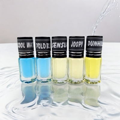 Picture of ROYEL Fragrance Traditional Attar 5pcs different Fragrance combo attar perfume for Mens Non-alcohol Halal Perfume Package RA5