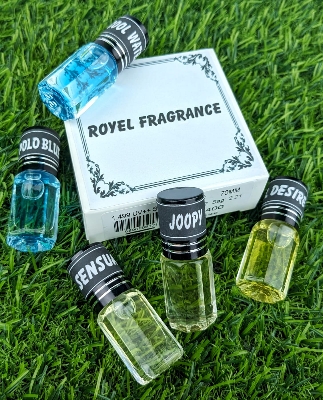 Picture of ROYEL Fragrance Traditional Attar 5pcs different Fragrance combo attar perfume for Mens Non-alcohol Halal Perfume Package RA5
