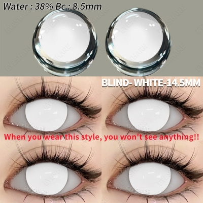 Picture of New Halloween Exclusive Blind Series Color Contact lens With Regular KIt Box for Men and Women. 1pair Blind Series(Black,White,Red & Green) Color Contact Lens For Photoshoot,Cosplay,Halloween Party & Costumes. Blind Series. #blind.series