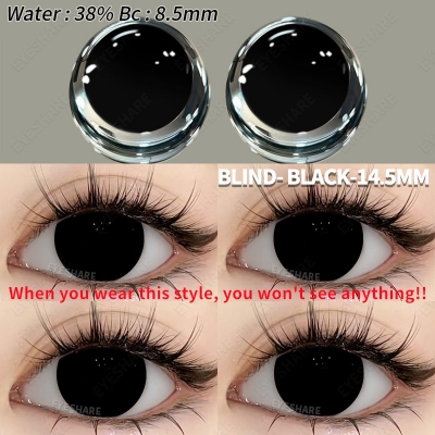 Picture of New Halloween Exclusive Blind Series Color Contact lens With Regular KIt Box for Men and Women. 1pair Blind Series(Black,White,Red & Green) Color Contact Lens For Photoshoot,Cosplay,Halloween Party & Costumes. Blind Series. #blind.series