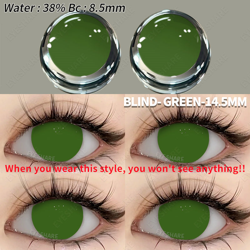 Picture of New Halloween Exclusive Blind Series Color Contact lens With Regular KIt Box for Men and Women. 1pair Blind Series(Black,White,Red & Green) Color Contact Lens For Photoshoot,Cosplay,Halloween Party & Costumes. Blind Series. #blind.series