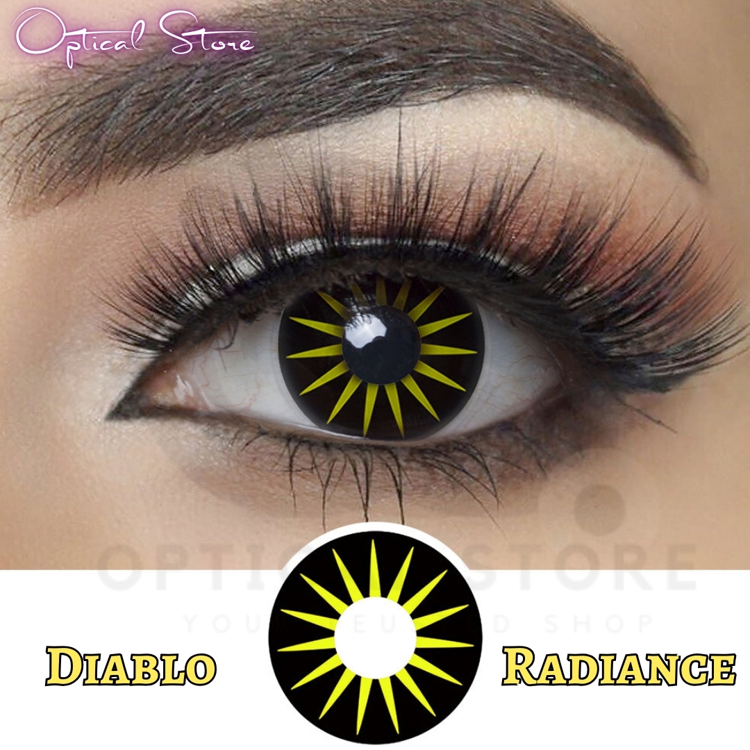 Picture of New Halloween Exclusive Cosplay HD34 Diablo Radiance Color Contact Lens With Regular Kit Box For Men & Women. 1pair Diablo Radiance Halloween Contact lens for Halloween Party,Cosplay & Costumes.Halloween Contact Lens. #diablo.radiance