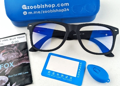 Picture of WAYFARER Sunglass style Photosun Bluecut Glass 2 in 1 Regular mobile & sunlight ray protect, Anti-reflect Blue light computer glass, men-women Radiation Blue Light & sunlight Blocking Eyewear  UV420 Protection Gaming Eyeglass Frame 2157