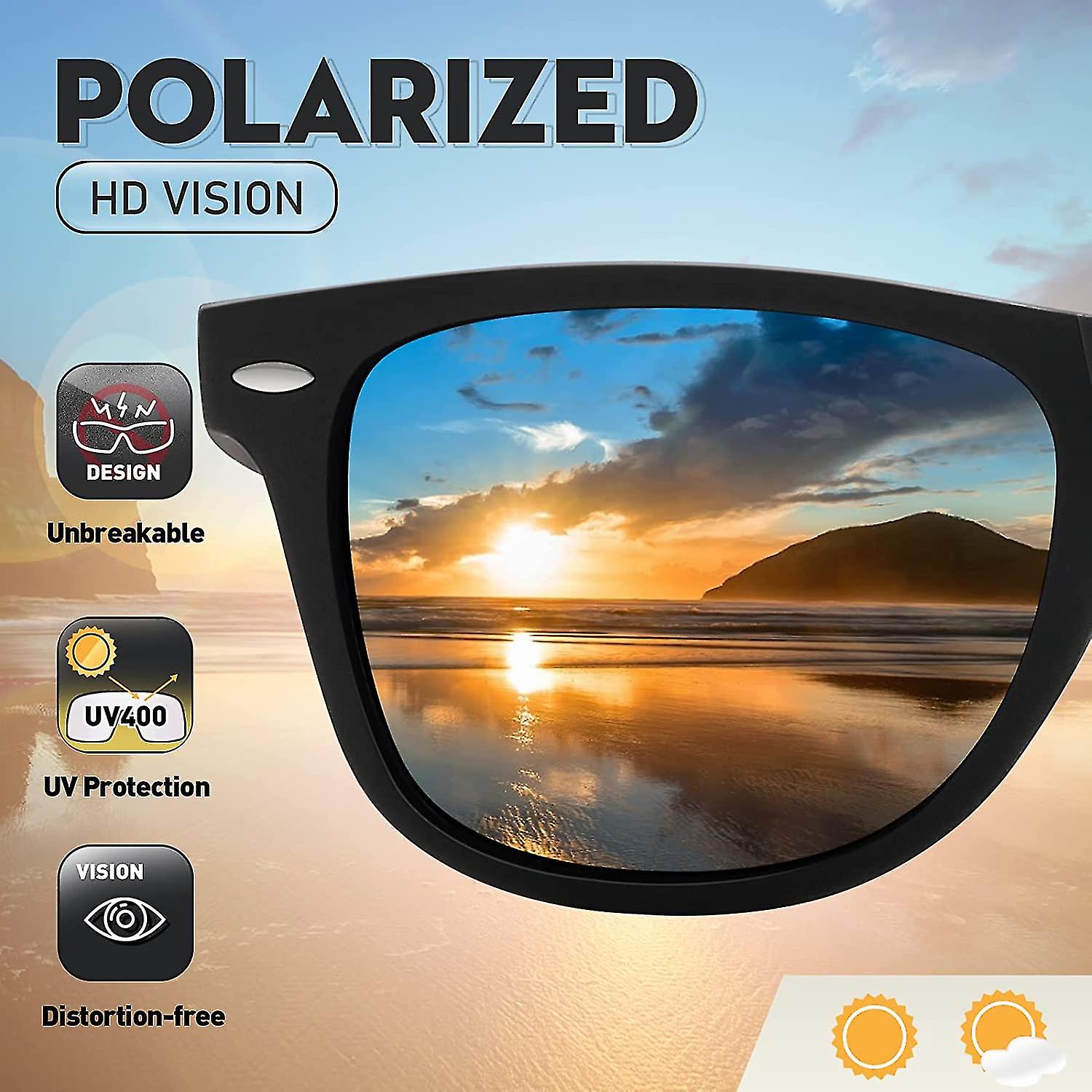 Picture of Polarized Double Poly ultra light Flexible Sunglass for man New Trendy Look Very Stylish Black Sunglass for Men DX11p