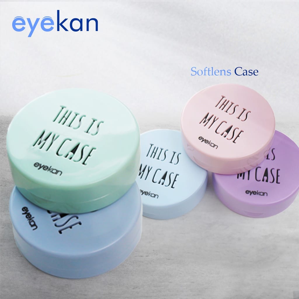 Picture of Eyekan Exclusive. This Is My Case Makeup Contact Lenses Case with Mirror, Applicator and Tweezer. Travel Kit Box Portable Design Eye Lenses Box Holder Container for All Kind Of Eye Contact Lens.