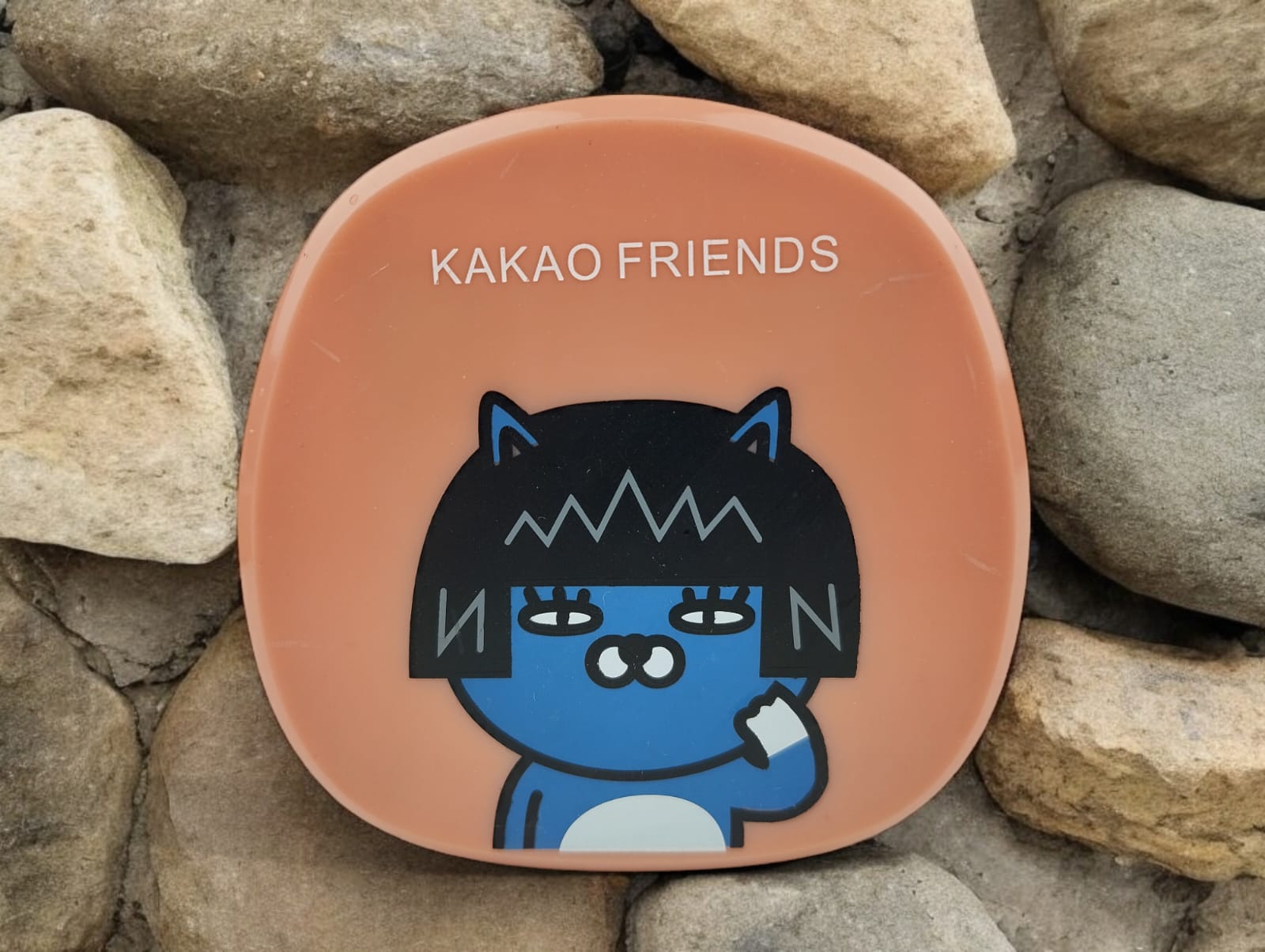 Picture of Kakao Friends Makeup Contact Lenses Case with Mirror, Applicator and Tweezer. Travel Kit Box Portable Design Eye Lenses Box Holder Container for All Kind Of Eye Contact Lens.